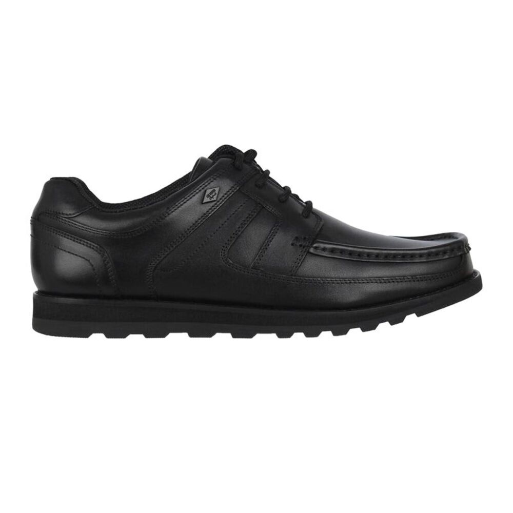 Lee Cooper Mens Harrow Leather Casual Shoes / Black